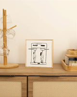 Quadro Azulejo Coffee Lovers