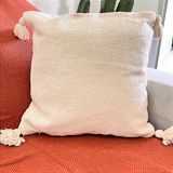 Capa de Almofada Artesanal Frade Em Algodão Cru