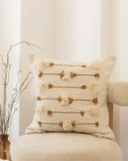 Capa de Almofada Artesanal Angico Marrom