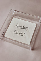 Quadro Acrílico Colhemos Escolhas Bordado à Mão