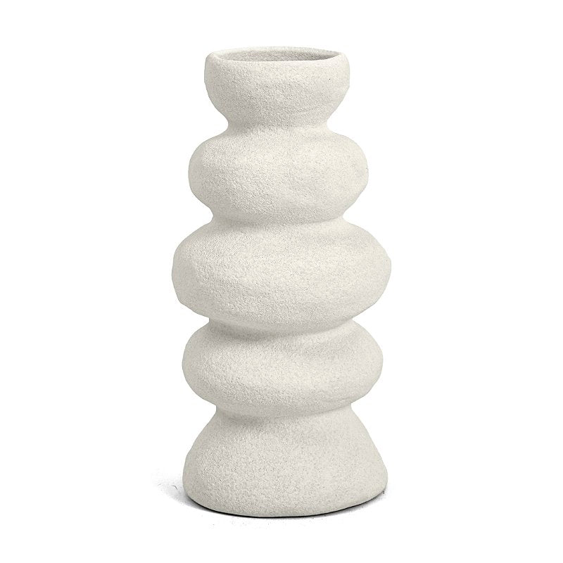 Vaso Mutá P em Cerâmica Off White