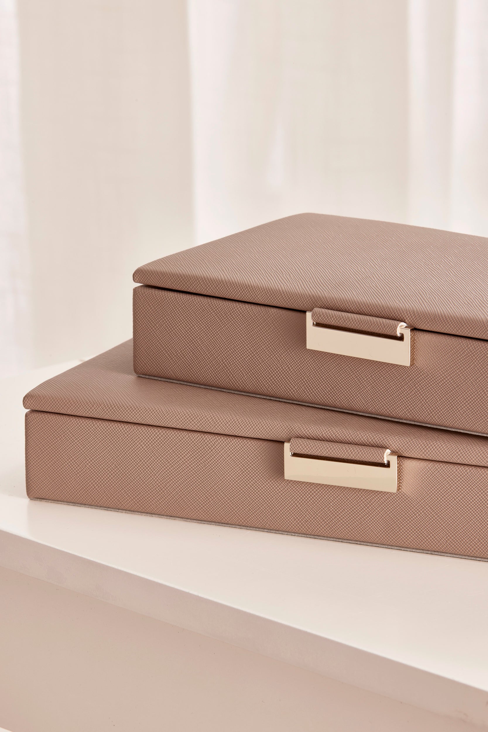 Caixa Decorativa em MDF cor marrom Menor