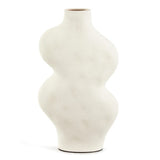 Vaso Santorini em Cerâmica Off White G
