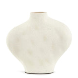 Vaso Santorini em Cerâmica Off White P