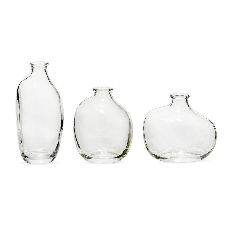 Trio Mini Vasos Lírio em Vidro