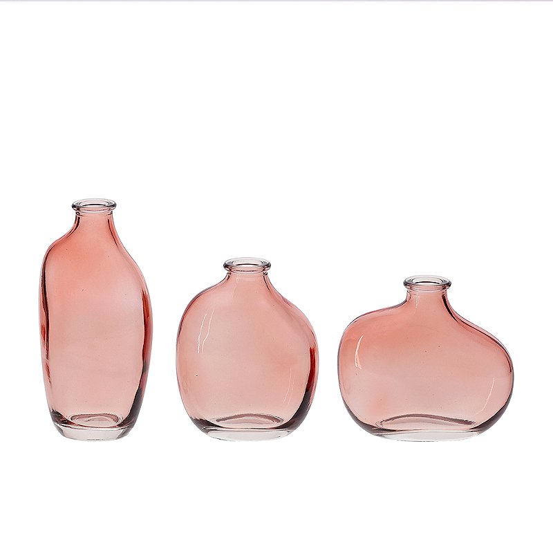 Trio Mini Vasos Lírio Color Vidro