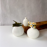Trio Mini Vasos Pipa Off White