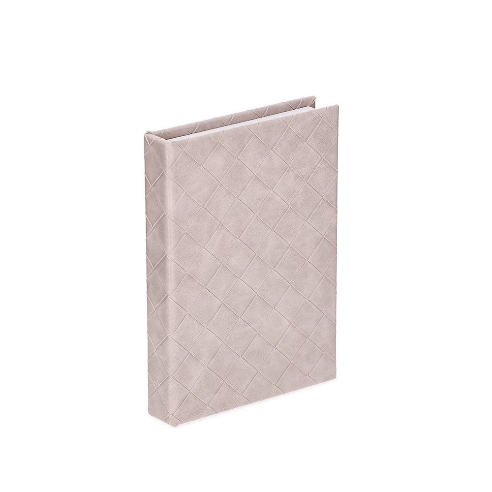 Caixa Livro com Revestimento em PU Rosé Pequeno