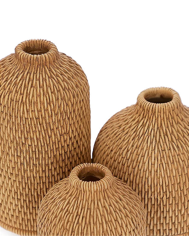 Trio Mini Vasos Iná Rústico