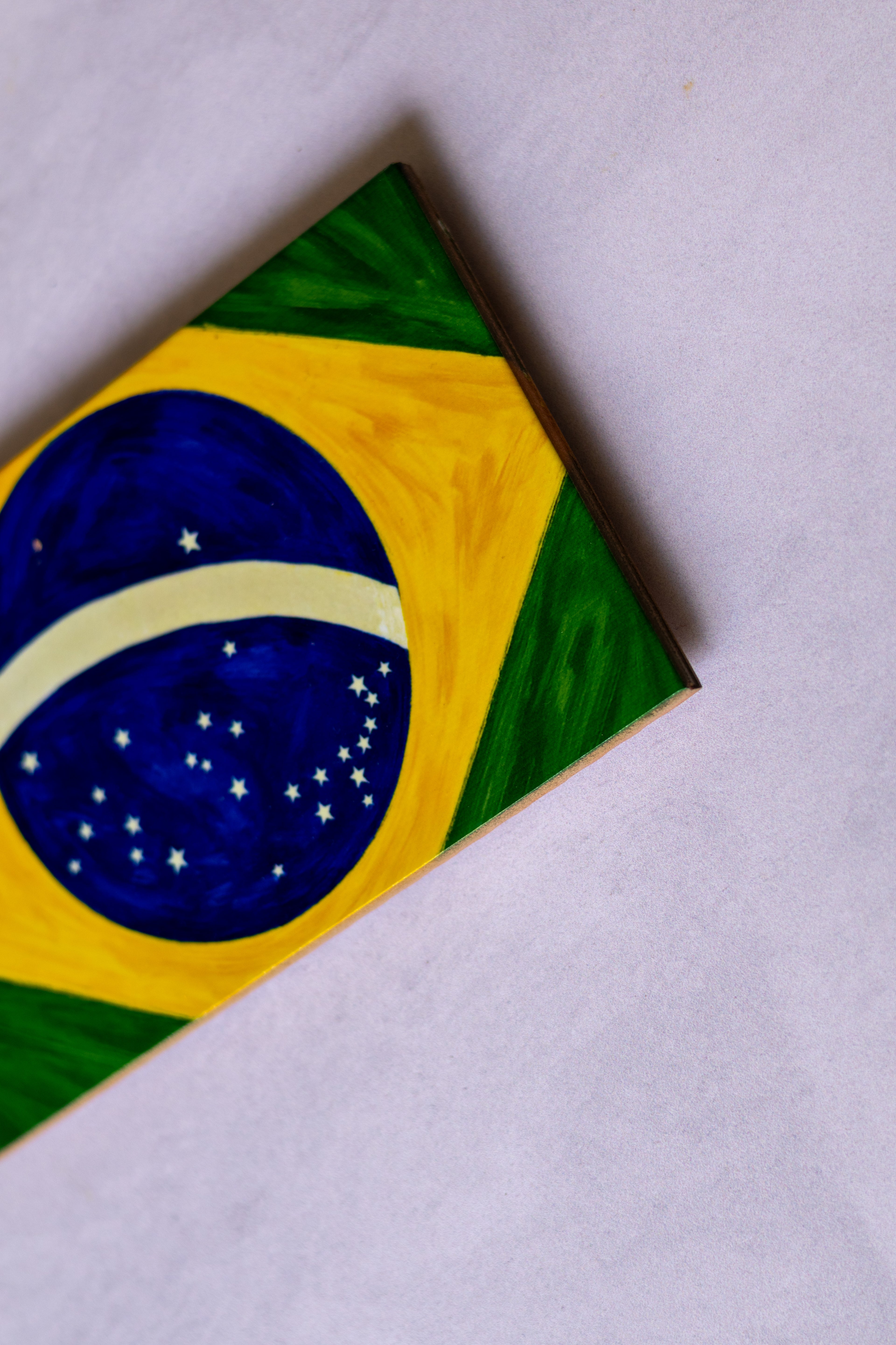 Azulejo Decorativo Bandeira do Brasil 10x15