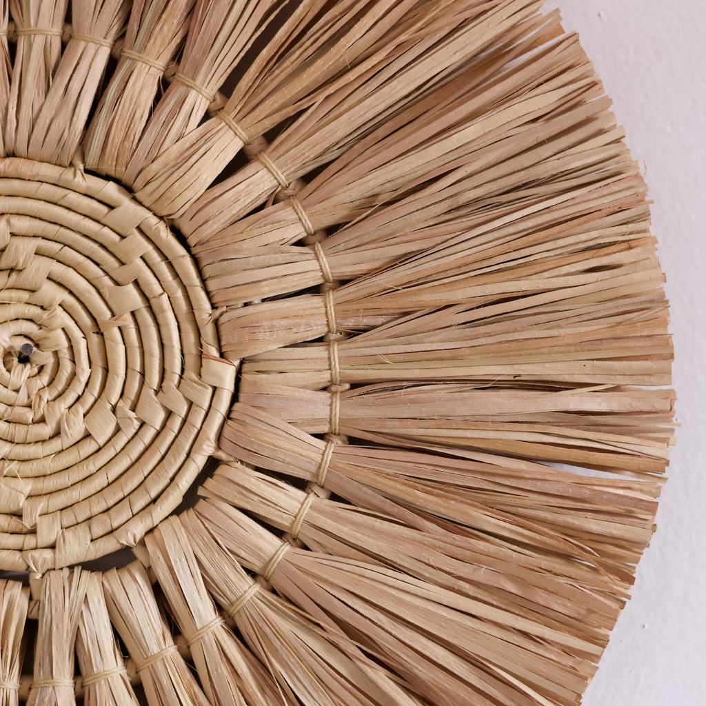 Mandala Sol Palha de Carnaúba 40cm