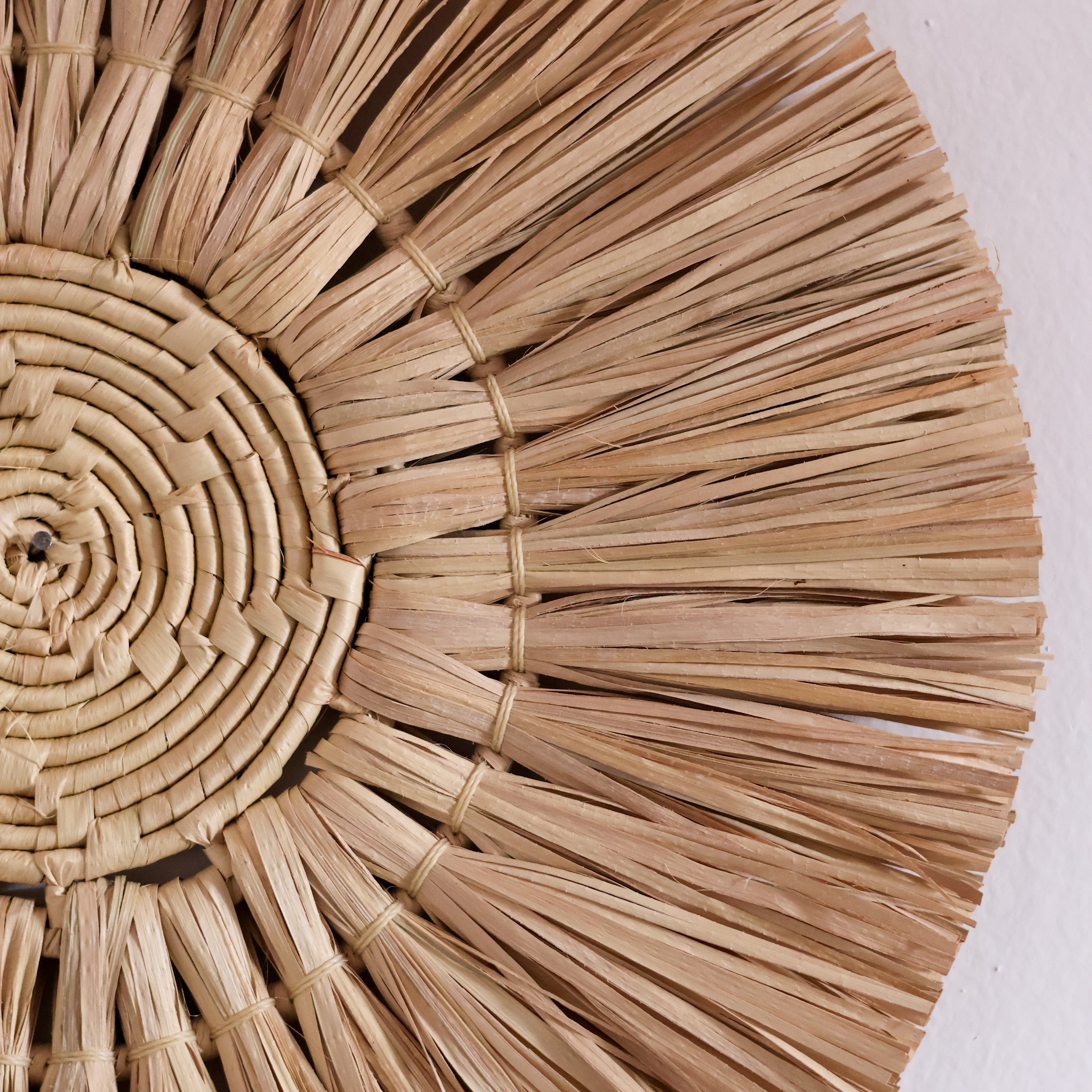 Mandala Sol Palha de Carnaúba 40cm
