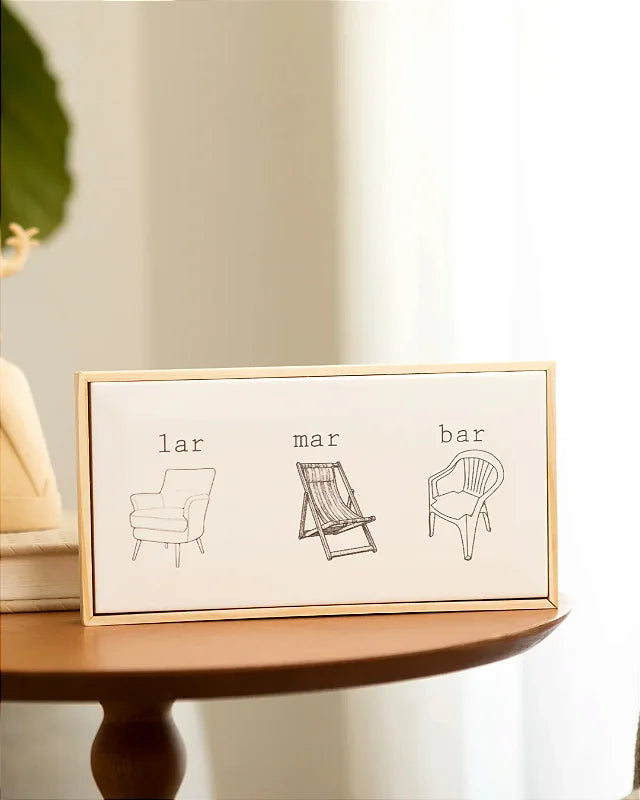 Quadro Azulejo Lar Mar Bar