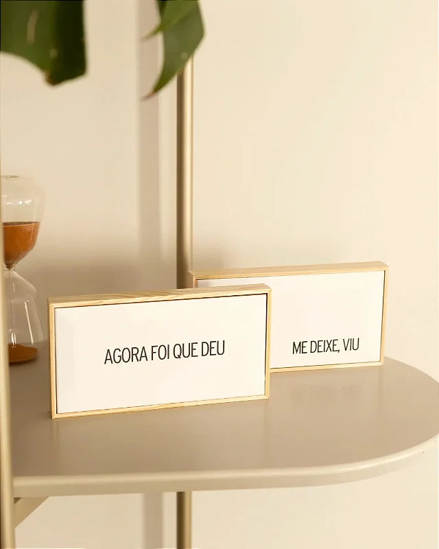 Quadro Azulejo Me Deixe, Viu