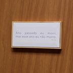 Quadro Azulejo Ano Passado Eu Morri Mas Esse Ano Eu Não Morro