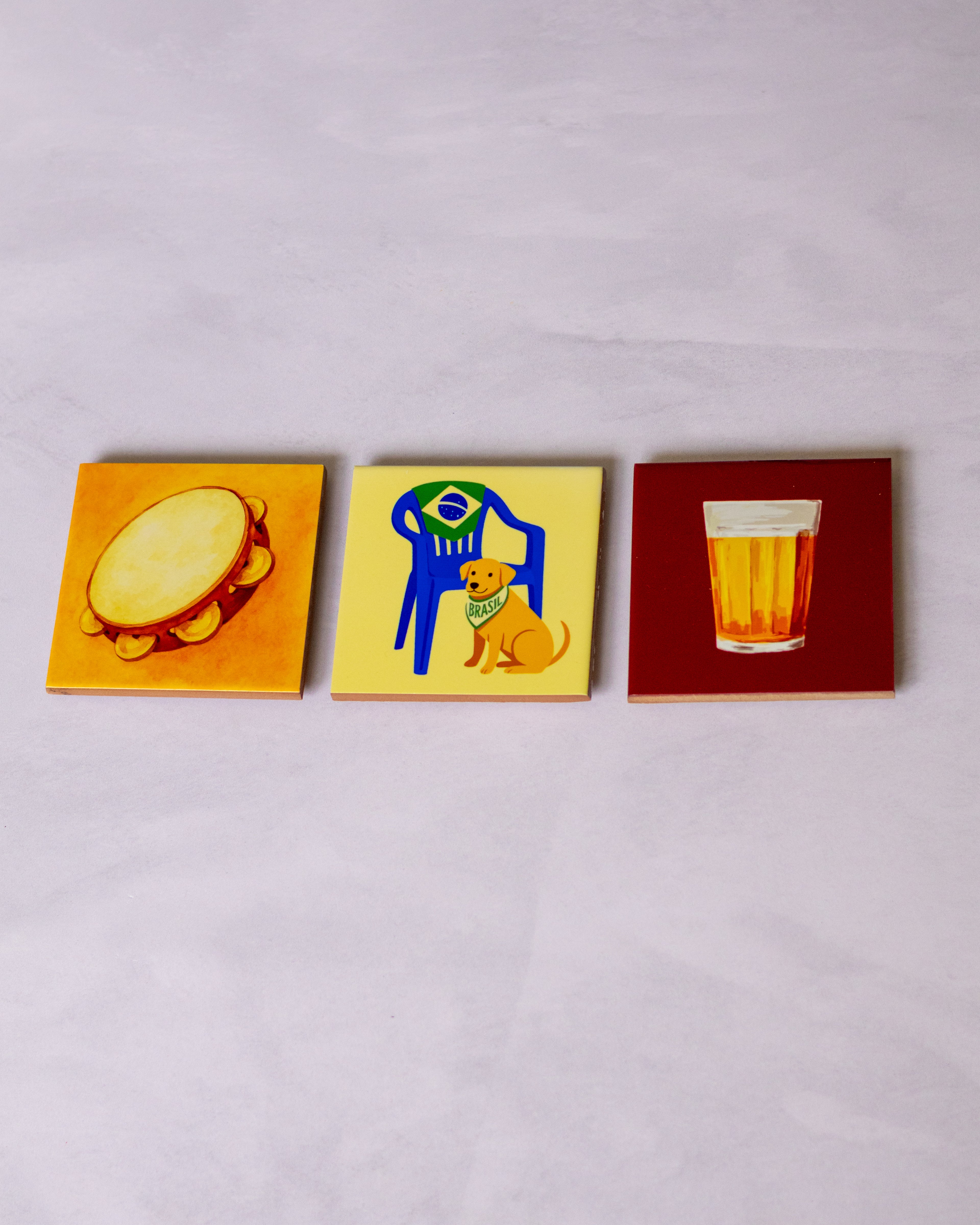 Trio de Azulejos Essência Brasileira 01