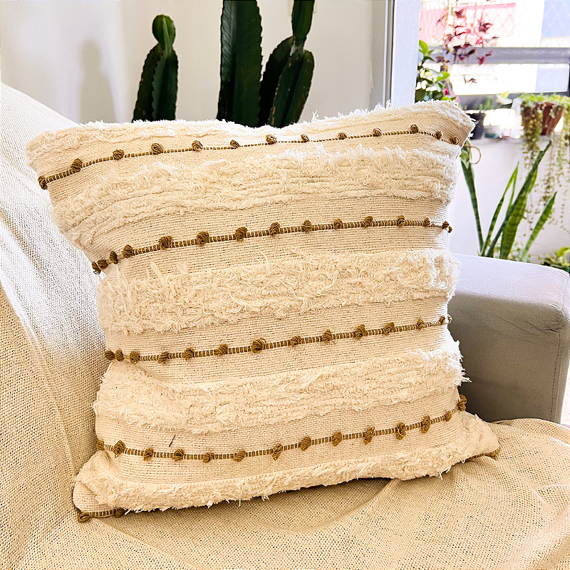 Capa de Almofada Artesanal Caroá