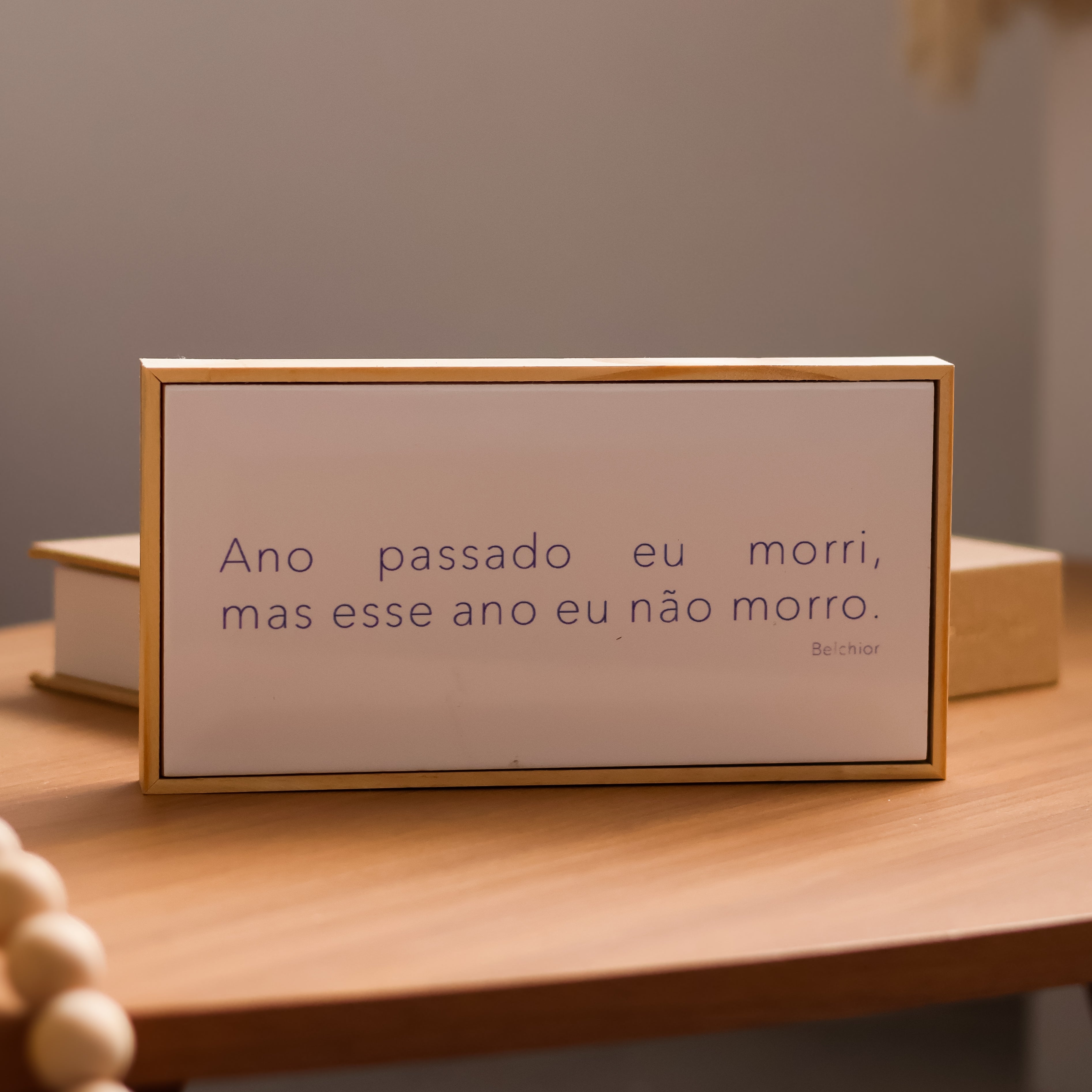 Quadro Azulejo Ano Passado Eu Morri Mas Esse Ano Eu Não Morro