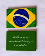 Azulejo Decorativo Não Tem Nada Mais Brasileiro Que a Saudade 10x15