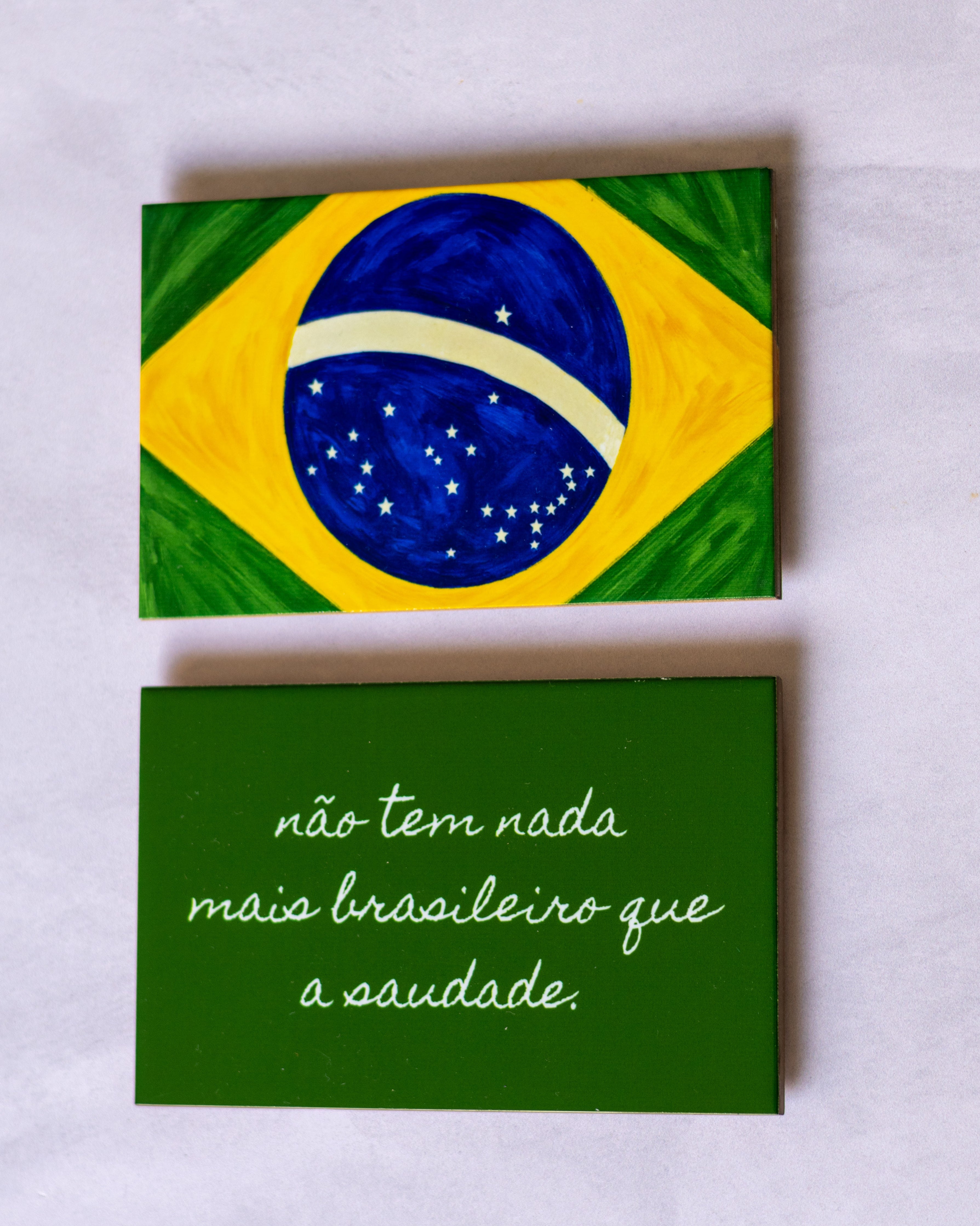 Azulejo Decorativo Não Tem Nada Mais Brasileiro Que a Saudade 10x15