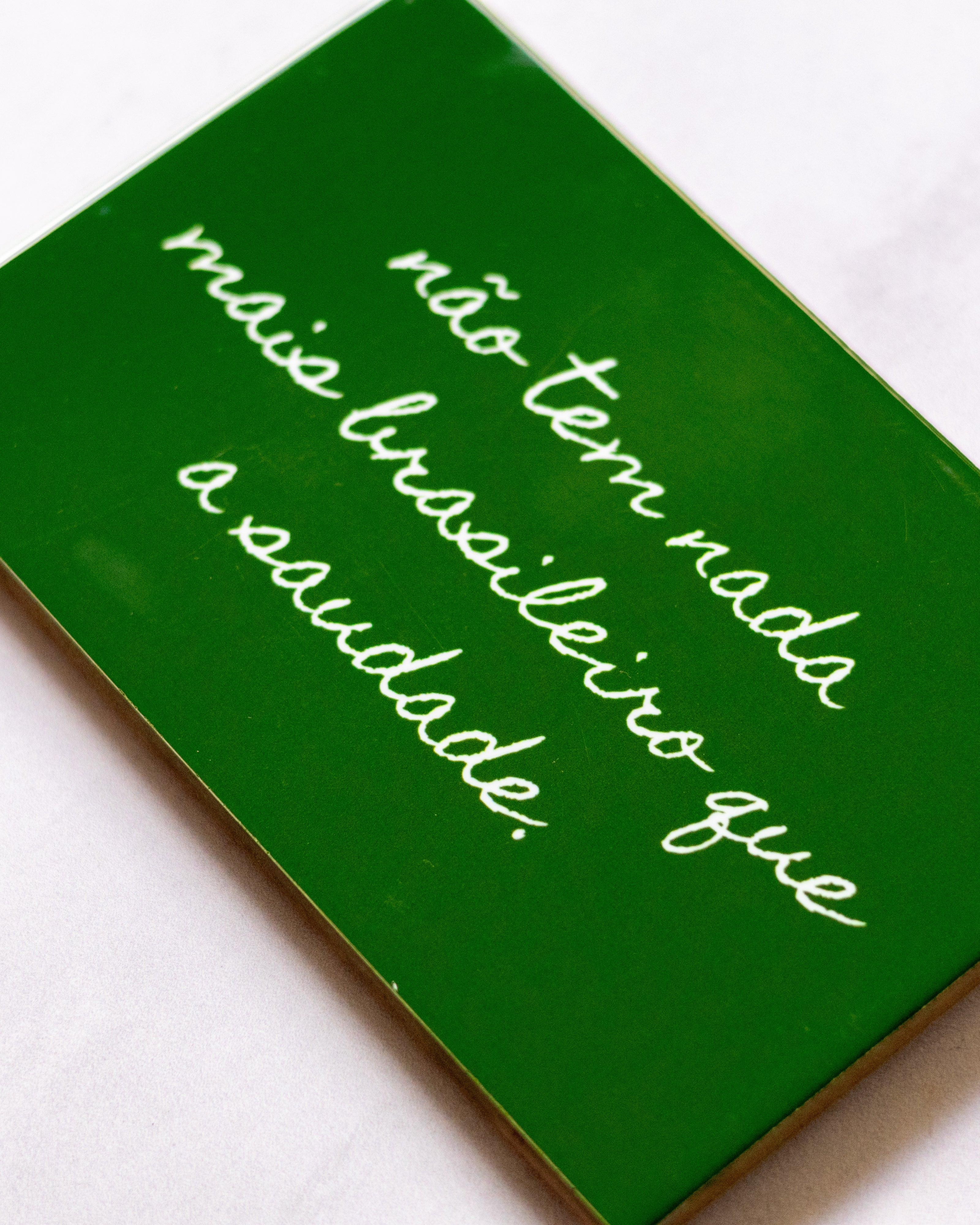 Azulejo Decorativo Não Tem Nada Mais Brasileiro Que a Saudade 10x15