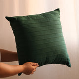 Capa de Almofada Drapeada Verde  50x50