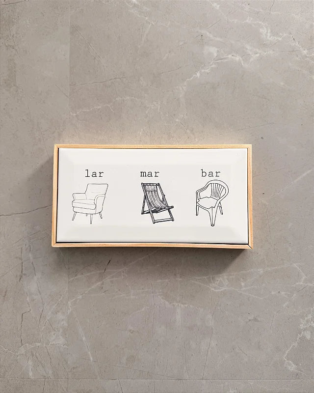 Quadro Azulejo Lar Mar Bar