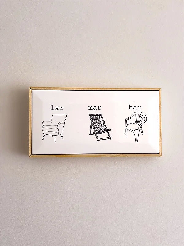 Quadro Azulejo Lar Mar Bar