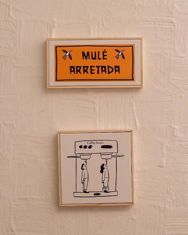 Quadro Azulejo "Mulé Arretada"