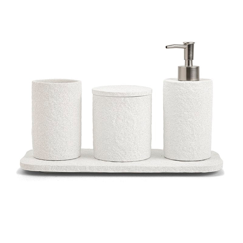 Kit Banheiro Arraial Branco em Cimento