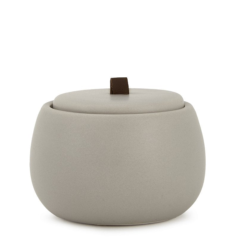 Kit Banheiro Greta Cinza em Cerâmica