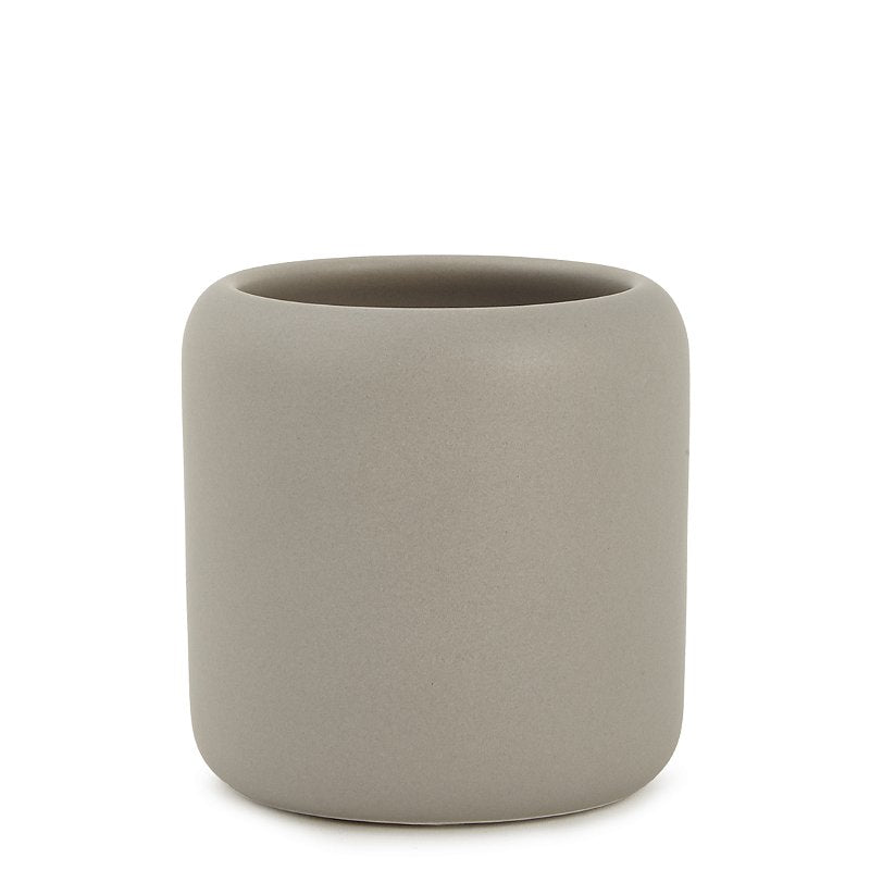 Kit Banheiro Greta Cinza em Cerâmica