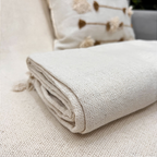 Manta Decorativa Artesanal Prado Cru 1,40 x 2,40