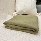 Manta Decorativa Artesanal Frade Malva 1,20 x 1,80