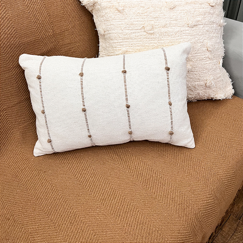 Manta Decorativa Artesanal Frade Marrom 1,20 x 1,80