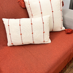 Manta Decorativa Artesanal Prado Terracota 1,40 x 2,40