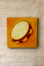 Mini Azulejo Decorativo Pandeiro 10x10