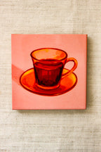 Mini Azulejo Decorativo Xícara 10x10
