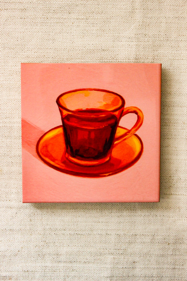 Mini Azulejo Decorativo Xícara 10x10