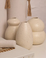 Trio Mini Vasos Cora Off White