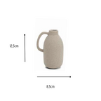 Trio Mini Vasos Nina em Cerâmica Cinza