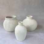 Trio Mini Vasos Pipa Off White