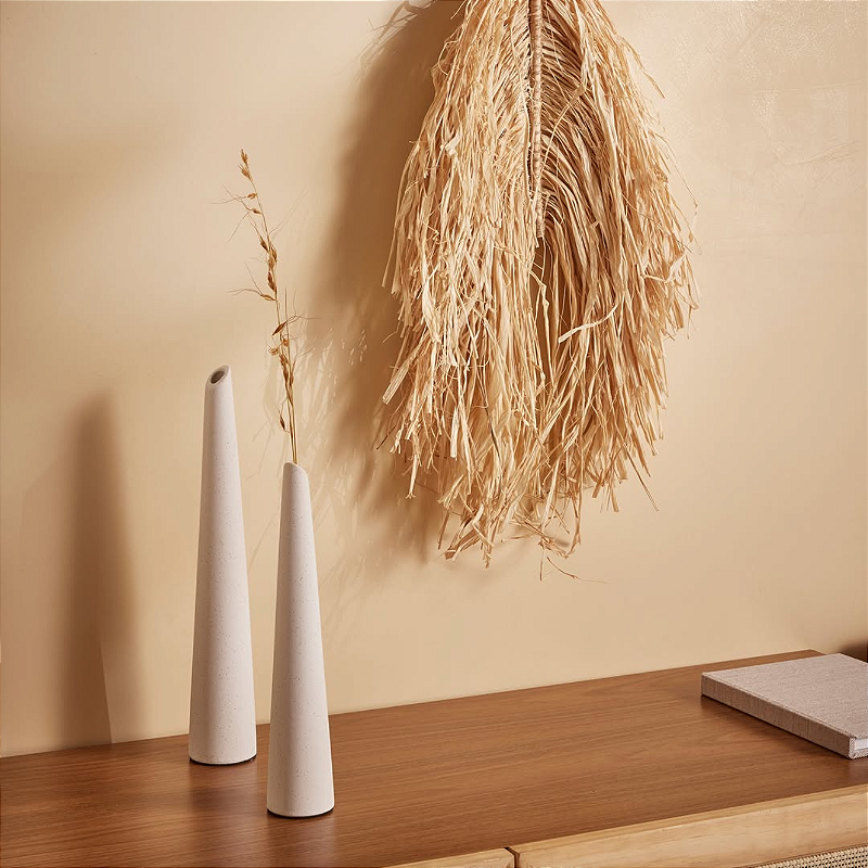 Vaso Tuli Off White em cerâmica M