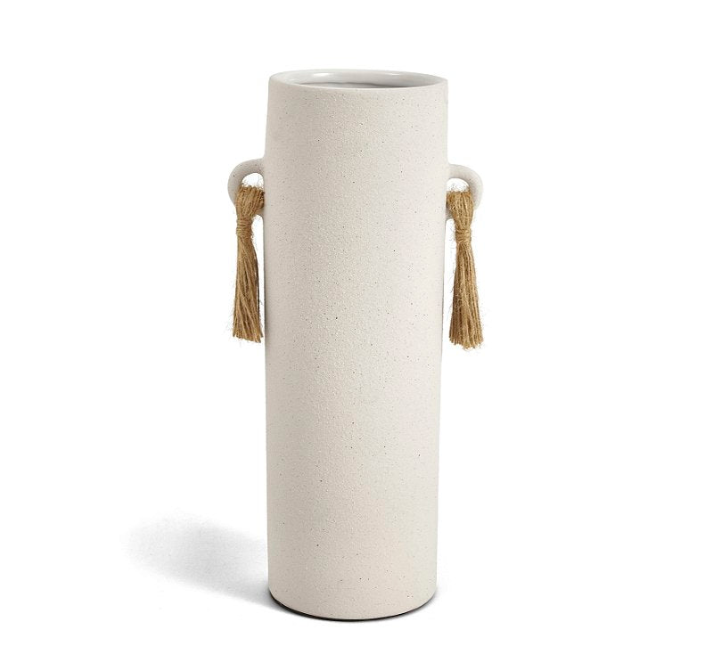 Vaso Marinna em Cerâmica Off White P